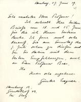 Wagner, Günter: To Boas. 1929 June 27