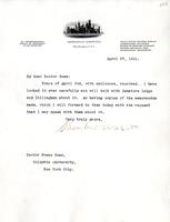 Walcott, Charles D.: To Boas. 1910 Apr. 27