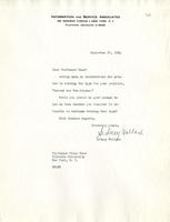 Wallach, Sidney: To Boas. 1934 Sept. 26