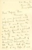 Wallis, Ruth Sawtell: To Boas. 1931 June 8