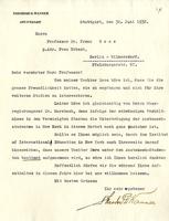 Wanner, Theodor G.: To Boas. 1932 June 30