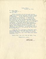 Webb, W. P.: To Boas. 1915 Oct. 15