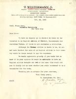 B. Westermann Co.: To Boas. 1925 Feb. 26