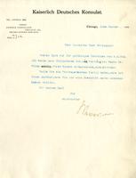 Wever, W.: To Boas. 1906 Jan. 9