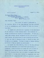 Woodward, Robert Simpson: To Boas. 1920 Aug. 14