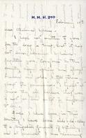 Houston, Henry Howard, II, 1895-1918- Letter to Eugénie Iselin- 1918 February 10