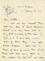 Houston, Henry Howard, II, 1895-1918-Letter to Charlotte Houston-1917 January 16