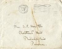 Houston, Henry Howard, II, 1895-1918-Letter to Charlotte Houston-1918 February 26