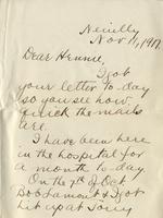 Thompson, Hank B.- Letter to Henry Howard Houston, II-1917 November 11