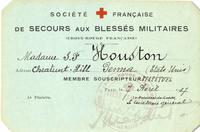 Houston, Henry Howard, II Travel Documents to France-1917 April 7