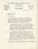  Edward C. Starr to Jacob W. Gruber, 1953 Nov. 19