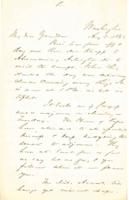 Alexander Dallas Bache to John Fries Frazer, August 3, 1861.