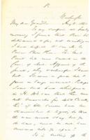 Alexander Dallas Bache to John Fries Frazer, August 8, 1861.