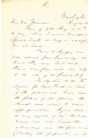 Alexander Dallas Bache to John Fries Frazer, August 12, 1861.