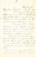 Alexander Dallas Bache to John Fries Frazer, December 8, 1862.