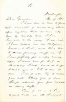 Alexander Dallas Bache to John Fries Frazer, April 17, 1863.