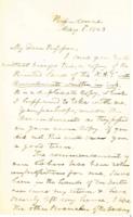 Alexis Caswell to John Fries Frazer, May 1, 1863.