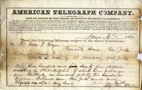 Foulke, William Parker to Isaac Israel Hayes - telegram