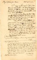 Timothy Horsfield to Robert Hunter Morris enclosing, deposition of Phillip Wesa and Godfrey Resler, November 10-15, 1755.