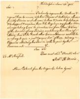 Robert Hunter Morris to Timothy Horsfield, June 22, 1756.