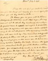 Robert Hunter Morris to Timothy Horsfield, July 4, 1756.