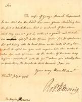 Robert Hunter Morris to Timothy Horsfield, July 11, 1756.