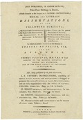 Just published, in crown octavo, price four shillings in boards, (chiefly intended as the sequel to A father's instructions;) Moral and literary dissertations...