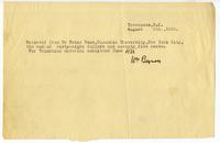 William Beynon to Franz Boas. 1935-08-09