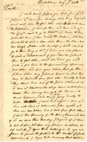 Timothy Horsfield to William Parsons, 1756 August 9