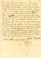 George Reynolds to William Parsons, 1756 July 10