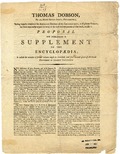 308 Pam. No. 69 - Thomas Dobson, no. 41, South Second Street, Philadelphia, having happily completed the American edition of the Encyclopedia