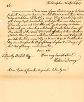 William Denny to Timothy Horsfield, 1757 April 26