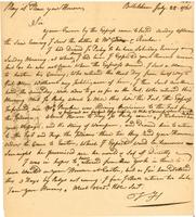 Timothy Horsfield to James Hamilton, 1761 July 22