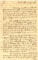 James Hamilton to Timothy Horsfield, 1761 August 29