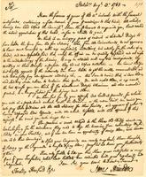 James Hamilton to Timothy Horsfield, 1763 August 13