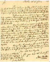 James Hamilton to Timothy Horsfield, 1763 October 13