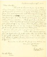 Rubens Peale to Benjamin Franklin Peale, 1823 April 4