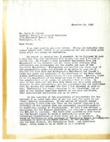 William E. Lingelbach to Waldo G. Leland, November 24, 1943 