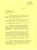 Henry Allen Moe to Richard W. Bruner, 1973 August 15