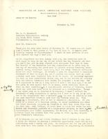 L.H. Butterfield to Luther P. Eisenhart, 1951 November 9