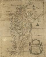 Map of Chesapeake Bay, Delaware Bay and Potomac River