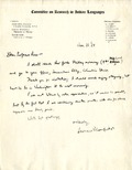 Bloomfield, Leonard: To Boas. 1929 Jan. 21