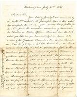 George Ord to Charles Waterton, 1861 Jul 21