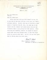 (Mrs.) Aurice V. Albert to Warren S. McCulloch, 1957 March 4