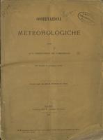 551.5 Pam. No. 55 - Osservazioni meteorologiche fatte al R. Osservatorio del Campidoglio dal Luglio al Dicembre 1884