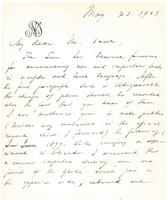 Tesla, Nikola to Paul Dana, 1903 May 23