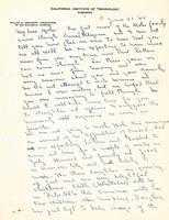 Thomas Hunt Morgan to Otto L. Mohr, 1945 June 21