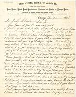 Charles Sonne to John L. LeConte, 1868 January 9