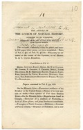 Pam.v.1160, No.10 - The Annals of the Lyceum of Natural History, continue to be published, accompanied with the plates necessary for the illustration of the respective memoirs. Two volumes