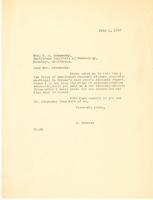 Mrs. T.G. Dobzhansky - Correspondence, 1930-1949